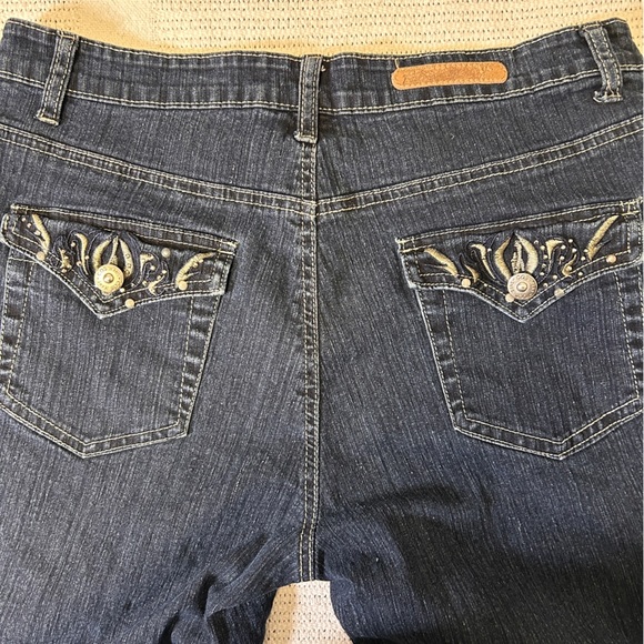 COS Denim Jeans Women’s Sz 10 Tall Embroidered Back pockets Bootcut Embellished - Picture 5 of 11